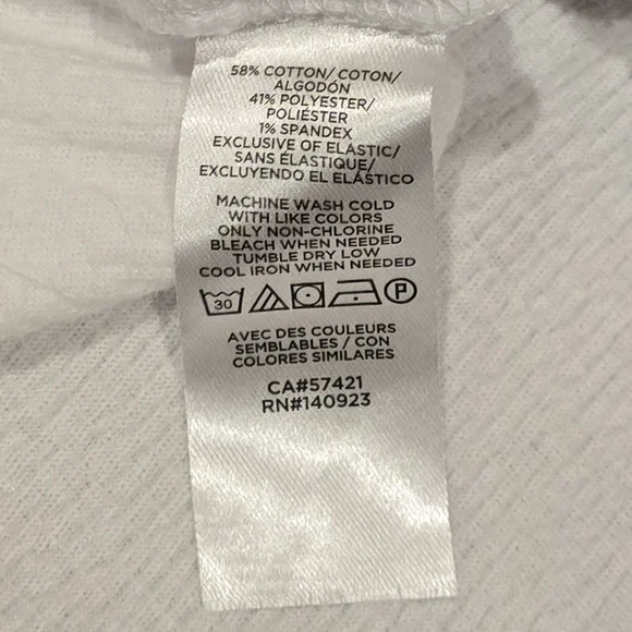 Loft Short Sleeve Shirt White Large - Picture 3 of 4